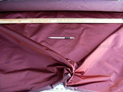 By Yd Brunschwig &amp; Fils Georges Satin Silk "radicchio" Deep Red MSRP USD 470/Y