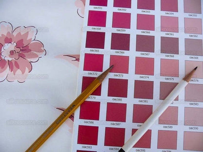 Brunschwig &amp; Fils Mandarin Rose.pink Wallpaper Hand Printed MSRP USD 316/Single R