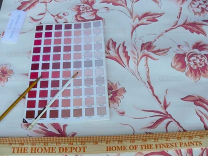 Brunschwig &amp; Fils Mandarin Rose.pink Wallpaper Hand Printed MSRP USD 316/Single R