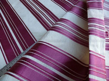 BRUNSCHWIG & FILS VILMORIN SATIN STRIPE SCHIAPARELLI PINK RP290Y