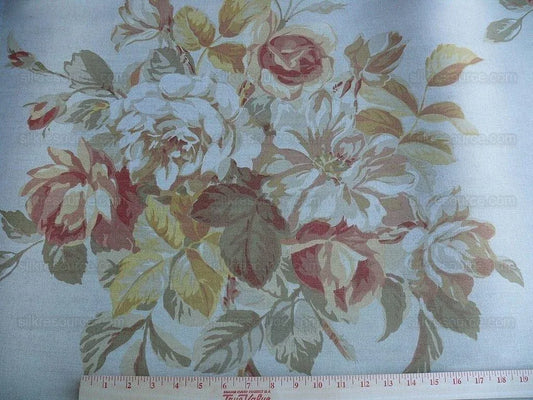 By Yd Lee Jofa Mulberry Home Arabella Print In Terra Red Orange On Linen MSRP USD 178/y