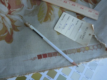 By Yd Lee Jofa Mulberry Home Arabella Print In Terra Red Orange On Linen MSRP USD 178/y