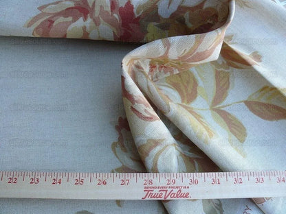 By Yd Lee Jofa Mulberry Home Arabella Print In Terra Red Orange On Linen MSRP USD 178/y