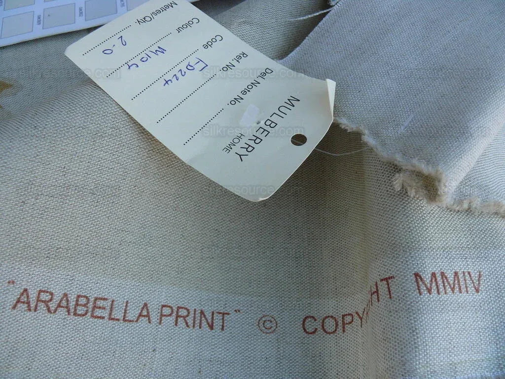 By Yd Lee Jofa Mulberry Home Arabella Print In Terra Red Orange On Linen MSRP USD 178/y