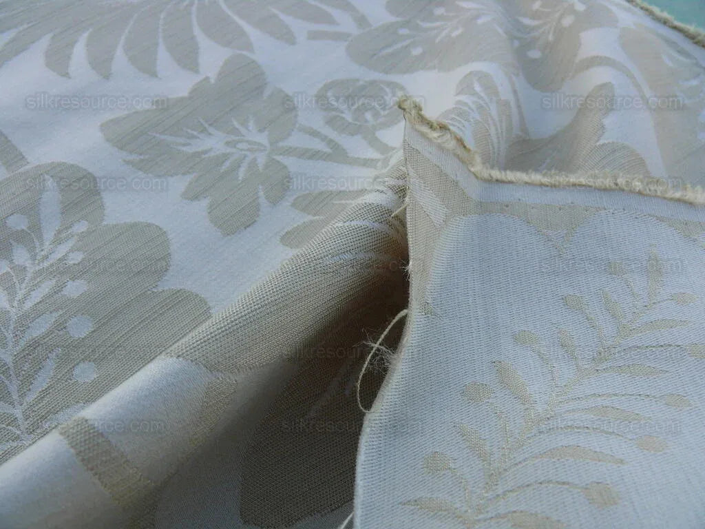 By Yd Lee Jofa G P &amp; J Baker Hanbury Weave Cream White Art Nouveau Cotton MSRP USD 190/y