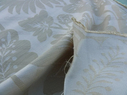By Yd Lee Jofa G P &amp; J Baker Hanbury Weave Cream White Art Nouveau Cotton MSRP USD 190/y