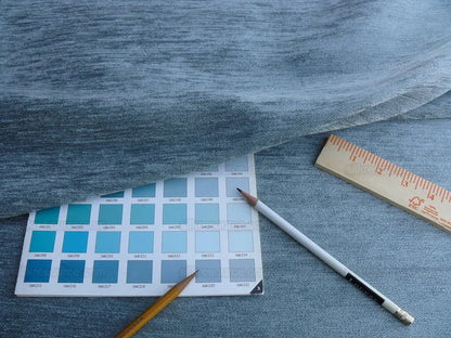 2.3y Lee Jofa Gp&amp;j Baker Tranquility Teal Blue Chenille MSRP USD 561/y