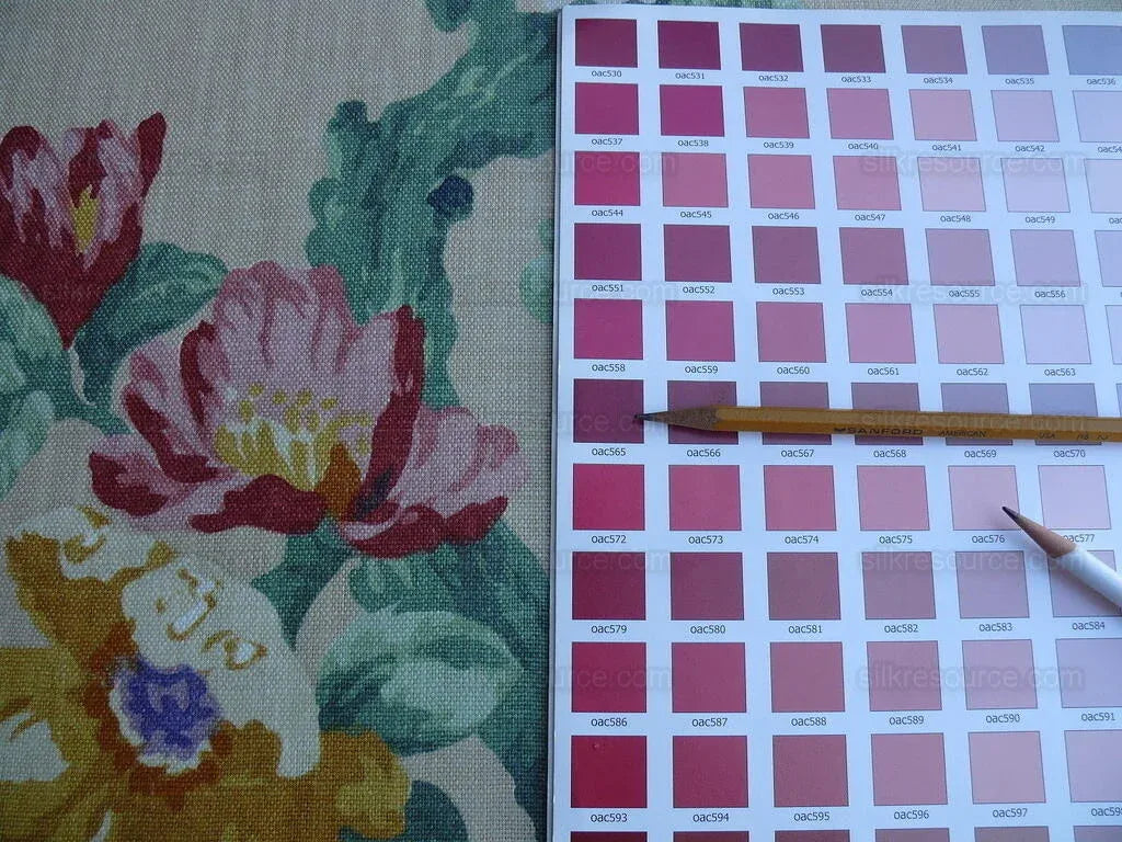 9.3y Lee Jofa Jardin Prive.caramel.o Linen Floral Print MSRP USD 190Y