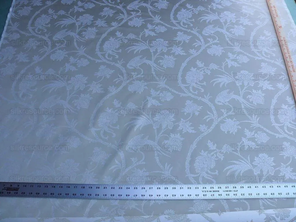 3.17y Lee Jofa G P &amp; J Baker Peplow Trail Sand Bird Art Nouveau 100%Cotton Bird and Thistle  MSRP198Y