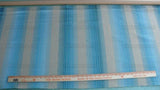 Lee Jofa Baker Lifestyle Serafina Stripe Turquoise Blue Cream Heavy Woven MSRP USD176/y