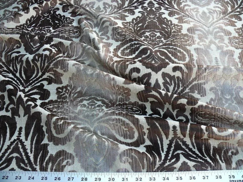 BY YD LEE JOFA BAKER LIFESTYLE PALOMA VELVET BROWN MSRP 196/Y