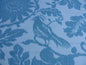 1.05YD LEE JOFA KALI DAMASK.TEAL blue white bird flower MSRP$190