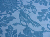 1.05YD LEE JOFA KALI DAMASK.TEAL blue white bird flower MSRP$190