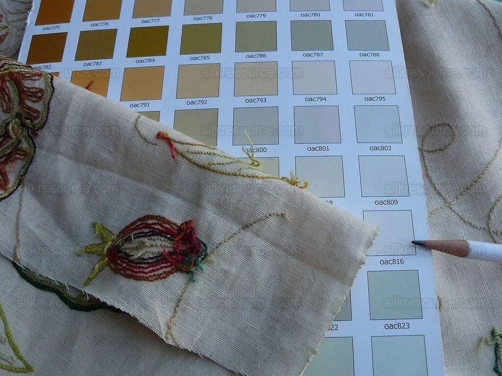 5.5y Lee Jofa Arbre De Vie.document Stunning Crewel Embroidery Tree of Life Linen Museum Quality