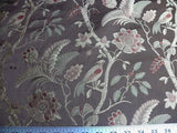 2.5YD LEE JOFA BUTTERMERE SILK.COFFEE CHINOISERIE SILK LAMPAS MS