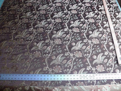 2.5yd Lee Jofa Buttermere Silk.coffee Chinoiserie Silk Lampas Ms