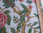 6Y LEE JOFA JACOBEAN TREE.ORANGE/PINK CHINTZ BIRD PARADISE