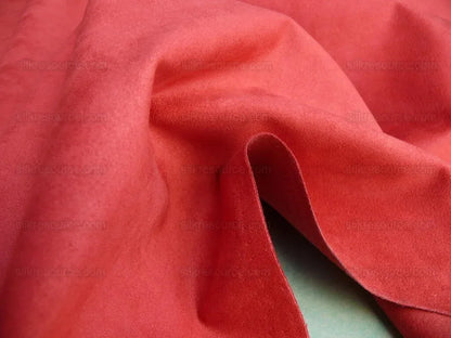 by yard Lee Jofa Japanese Sensuede Peony Pink Crisp Red Solid Polyester MSRP USD 168/Y