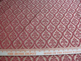KRAVET RED & GOLD SMALL MEDALLION SILK DAMASK MSRP$159/Y