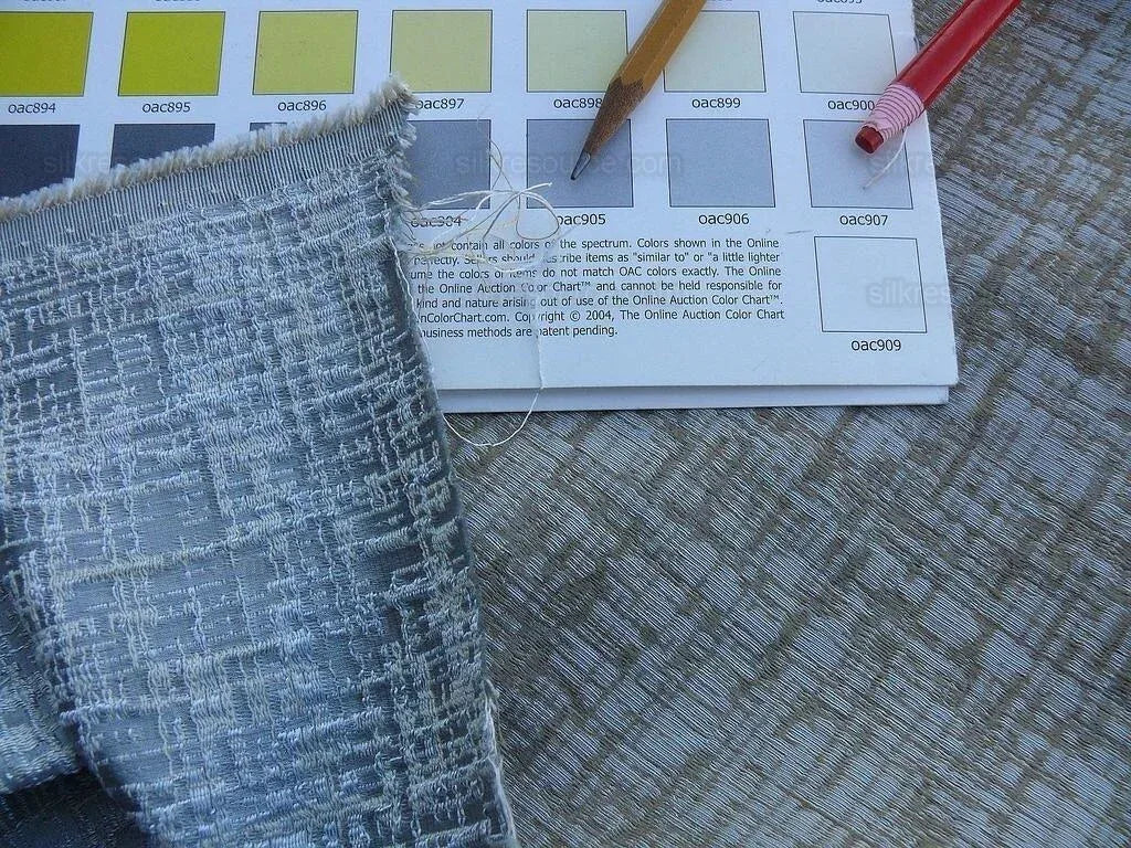 By Yard Kravet Couture Sensory Silk Wool Vapour Blue Icy Texture MSRP USD 396