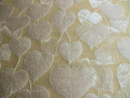 Lee Jofa Mulberry Home Lime Leaves Gold Silk Brocade MSRP USD 290/Y