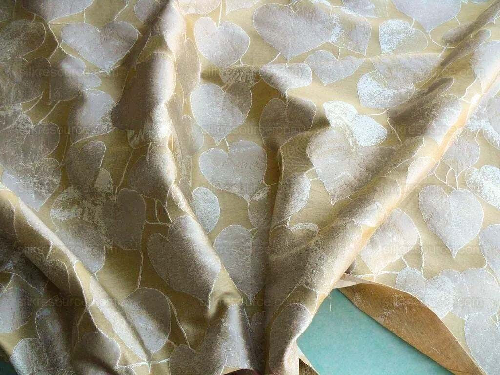 Lee Jofa Mulberry Home Lime Leaves Gold Silk Brocade MSRP USD 290/Y