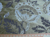 Lee Jofa Oriana Silk Gold Large Poppy Flower Embroidery MSRP$296