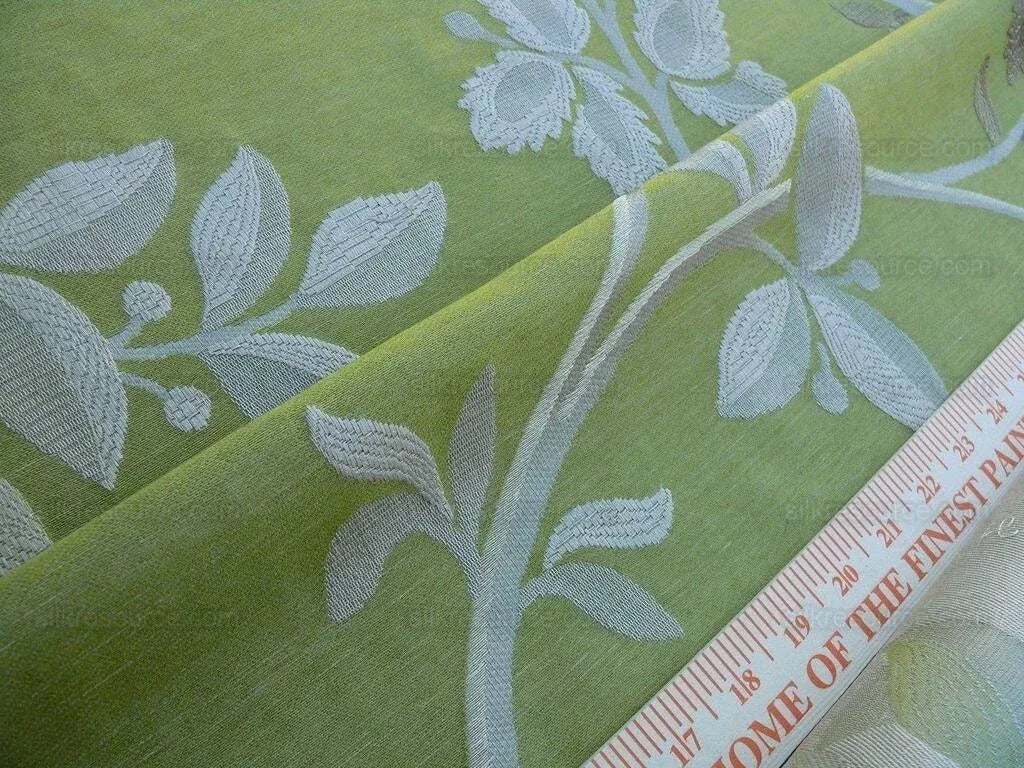 By Yard Lee Jofa Mulberry Home Enchanted Vine Lime Green MSRP USD 296/y