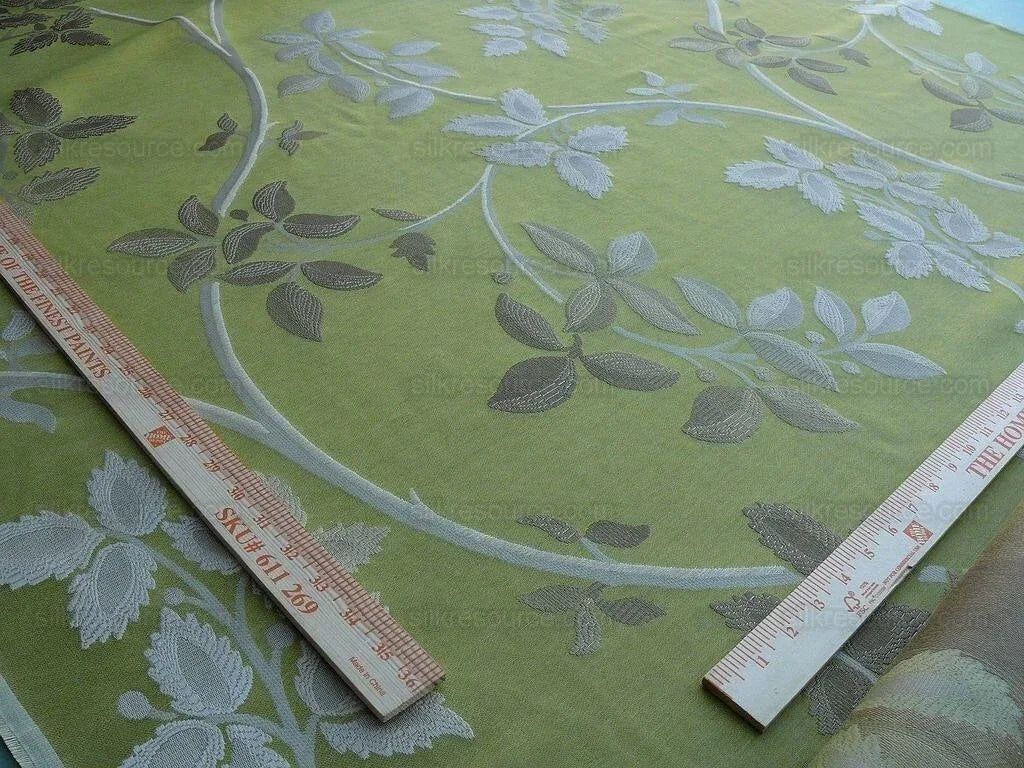 By Yard Lee Jofa Mulberry Home Enchanted Vine Lime Green MSRP USD 296/y