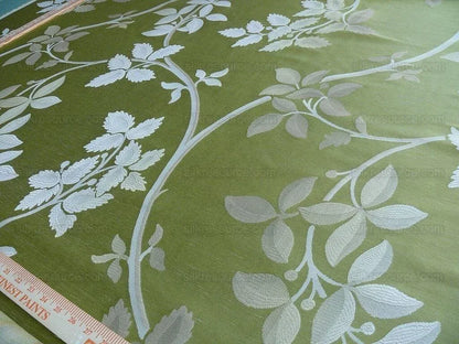 By Yard Lee Jofa Mulberry Home Enchanted Vine Lime Green MSRP USD 296/y