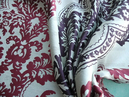 Lee Jofa Mulberry Home Staveley Damask Damson Claret Purple MSRP USD 196/y