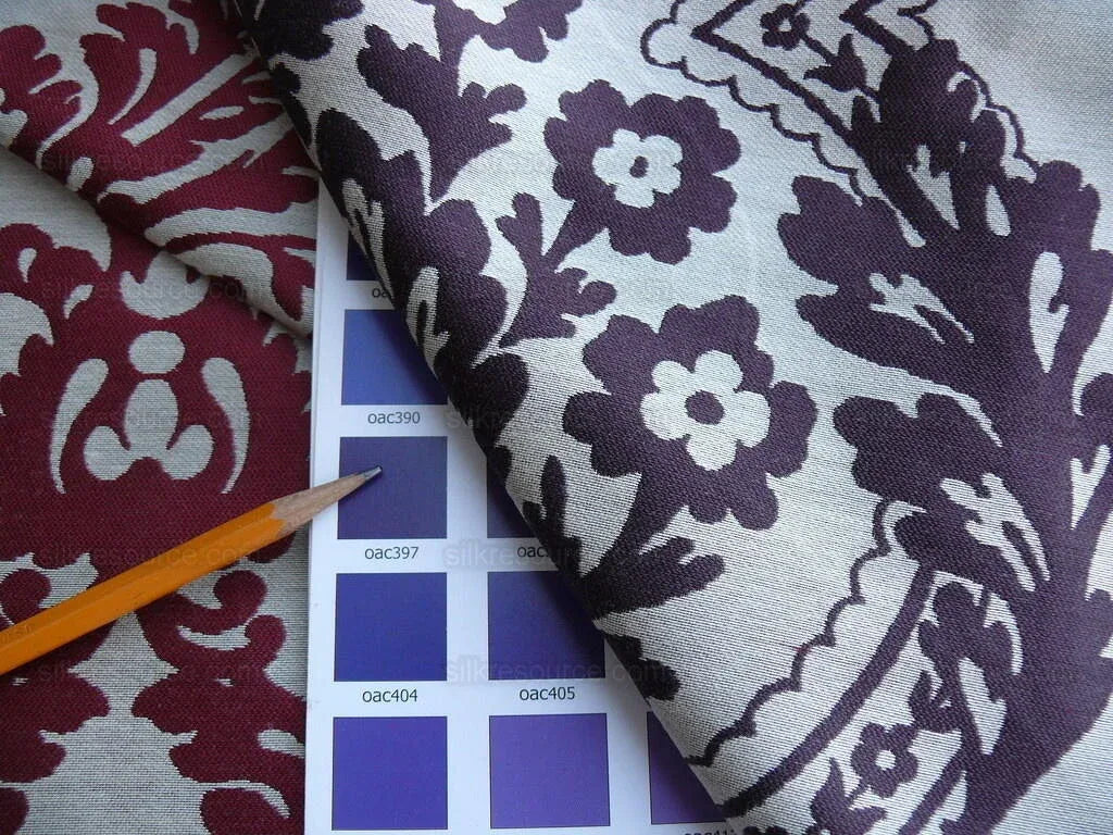 Lee Jofa Mulberry Home Staveley Damask Damson Claret Purple MSRP USD 196/y