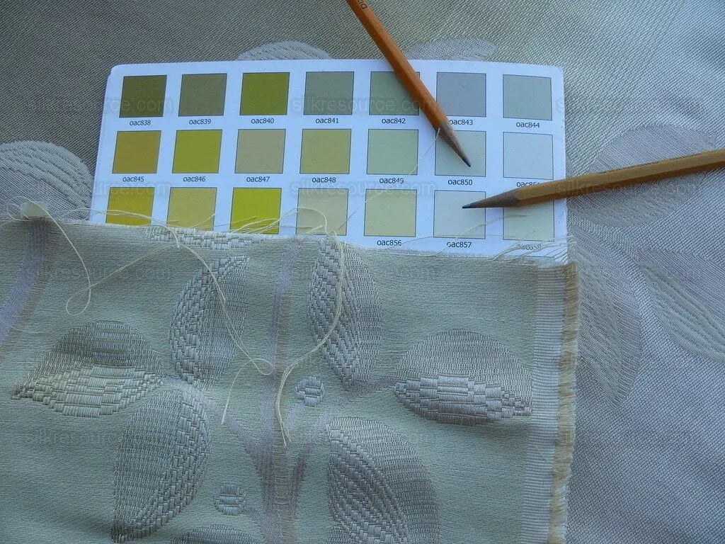 Lee Jofa Mulberry Home Enchanted Vine Soft Gold Pale Green Silk Lampas MSRP USD 296/y