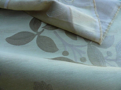 Lee Jofa Mulberry Home Enchanted Vine Soft Gold Pale Green Silk Lampas MSRP USD 296/y