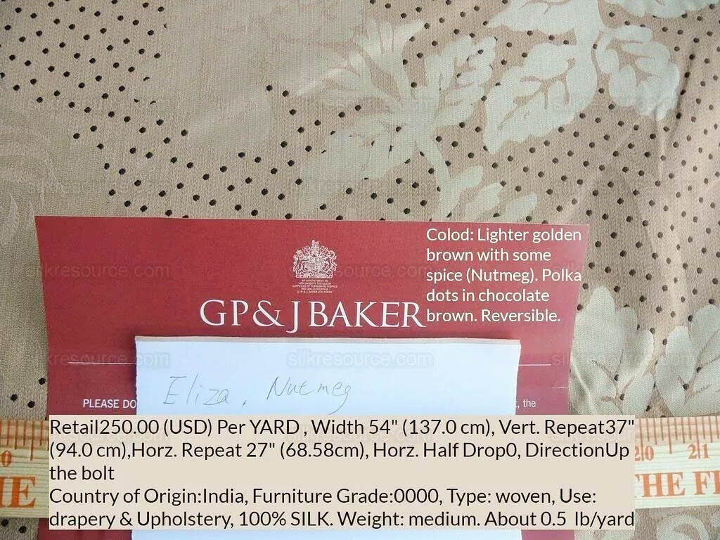 Lee Jofa Mulberry Home Eliza Nutmeg Copper Gold Rose MSRP USD 250/Y