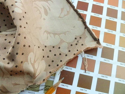 Lee Jofa Mulberry Home Eliza Nutmeg Copper Gold Rose MSRP USD 250/Y