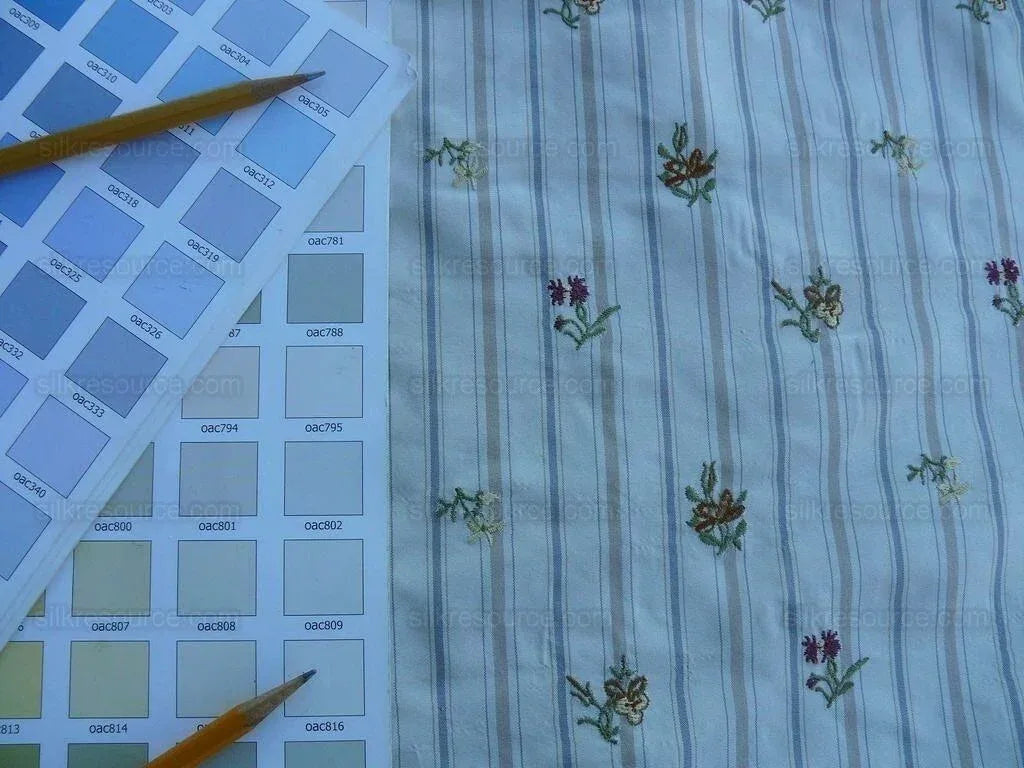 Lee Jofa Lulu Embroidere Porcela White Petit Flower MSRP USD 296/Y