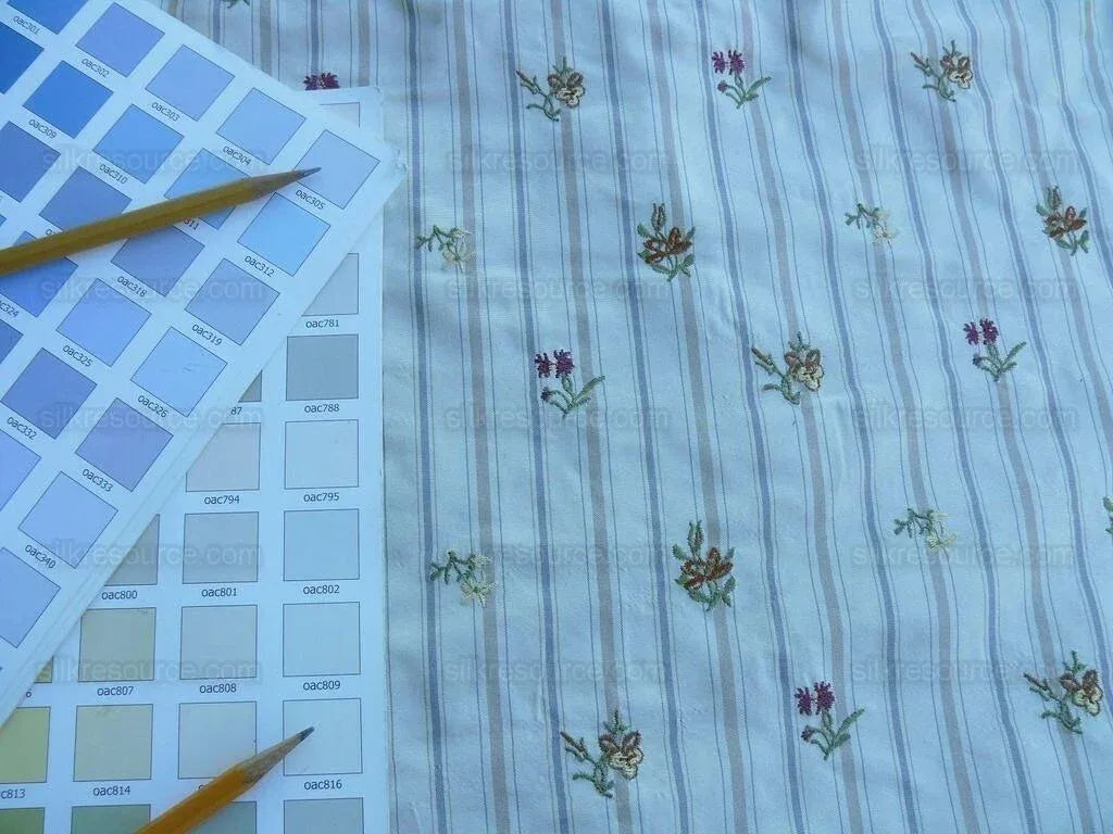 Lee Jofa Lulu Embroidere Porcela White Petit Flower MSRP USD 296/Y