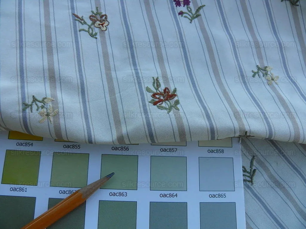 Lee Jofa Lulu Embroidere Porcela White Petit Flower MSRP USD 296/Y