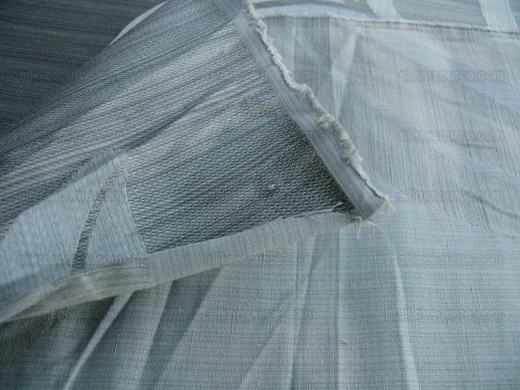 Lee Jofa Leave Strie Grey Monstera Foliage Tropical Rain Forest Silk MSRP USD 328/Y!