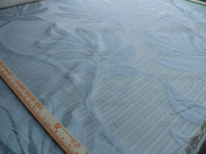 Lee Jofa Leave Strie Grey Monstera Foliage Tropical Rain Forest Silk MSRP USD 328/Y!