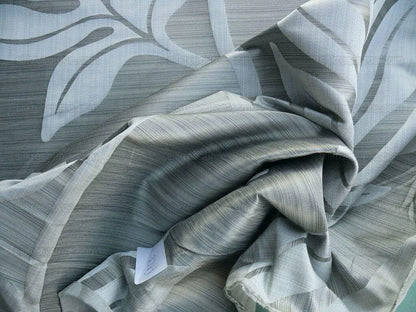 Lee Jofa Leave Strie Grey Monstera Foliage Tropical Rain Forest Silk MSRP USD 328/Y!