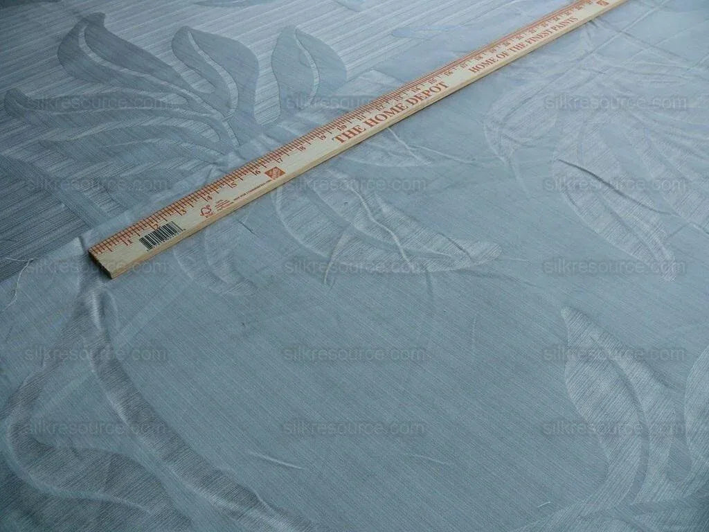 Lee Jofa Leave Strie Grey Monstera Foliage Tropical Rain Forest Silk MSRP USD 328/Y!