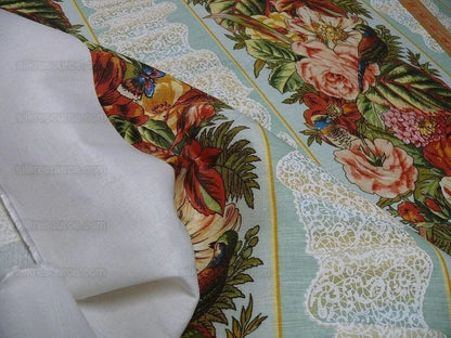 Scalamandre Point De Venise Multi On Blue Bird Lace MSRP USD 128/Y