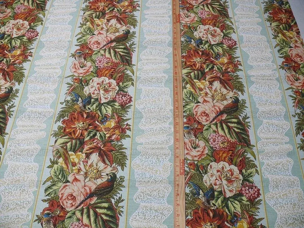 Scalamandre Point De Venise Multi On Blue Bird Lace MSRP USD 128/Y