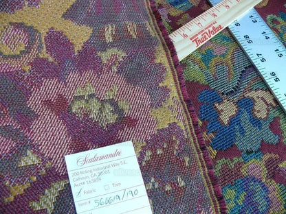 Scalamandre Biliken Red Mediaval Lady Heavy! Wool Tapestry Music Dance Harvest USD 288/y