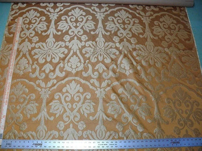 BY YD 100% SILK 100% SILK DAMASK CLASSIC RADIANT COPPER CINNAMON