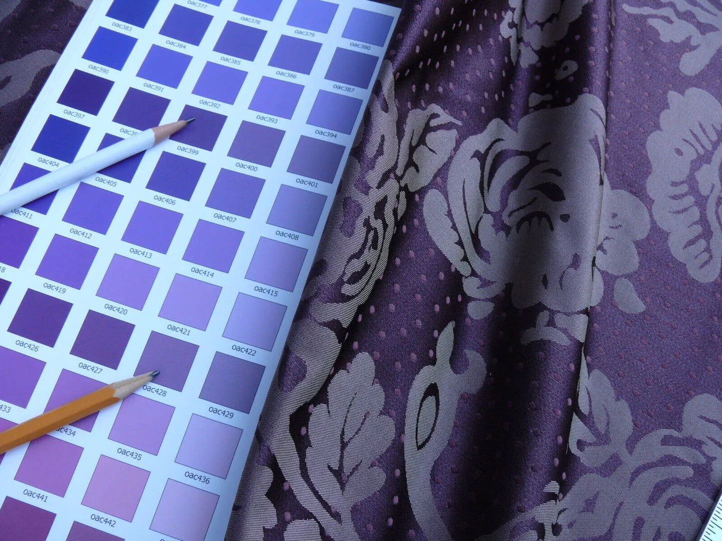 4.38y Lee Jofa Mulberry Home Eliza Aubergine Purple English Rose MSRP USD 250/Y