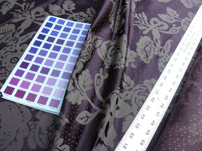 4.38y Lee Jofa Mulberry Home Eliza Aubergine Purple English Rose MSRP USD 250/Y