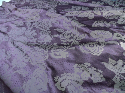 4.38y Lee Jofa Mulberry Home Eliza Aubergine Purple English Rose MSRP USD 250/Y